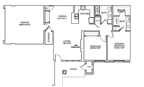 Aero Park Town Home First Floor floor plan